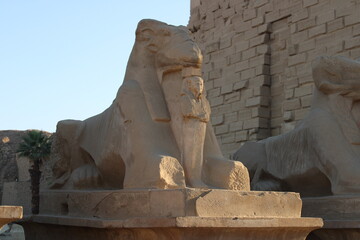 Avenue of Ram-Headed Sphinxes, Karnak temple, Luxor, Egypt