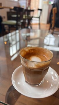 Cortado in the morning