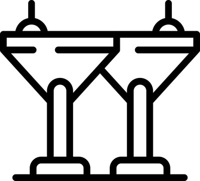 Cocktail student club icon outline vector. Sutdy education. Group learn