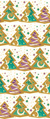 Obraz na płótnie Canvas Christmas vector seamless patterns