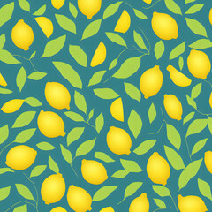 Lemon verbena digital illustration 