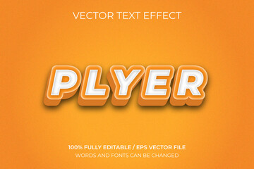 Fully Editable Vector file format 3d text effect design