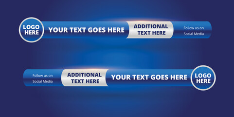 Professional Broadcast Lower third Design Template