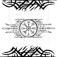 Dreamcatcher with viking symbols