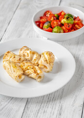 Portion of fried calamari