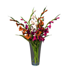 Front view of Plant Flower ( Flowers in vase 2) Tree png 