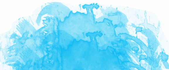 Obraz premium watercolor texture background. Dark blue background concrete wall texture. blue watercolor splash wallpaper. Water splash or blotch background.