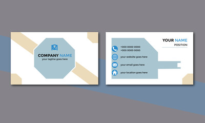 New minimal and clean modern business card design template