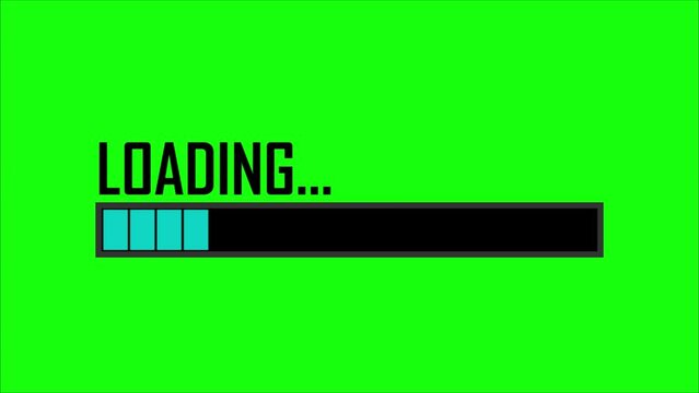 Loading screen animation with green screen