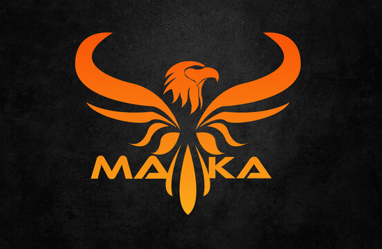 butterfly on black background, eagle feeders with head orange flame
