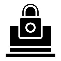 laptop lock glyph 