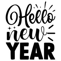 Hello New Year vector file