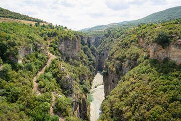 Fototapeta na wymiar View of canyon in Albania
