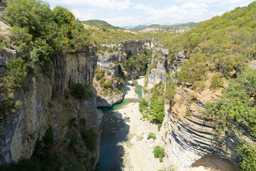 Fototapeta na wymiar View of canyon in Albania