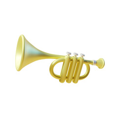Obraz premium trumpet 3d render