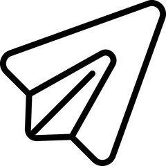 Travel plane icon outline vector. People job. Nature sea