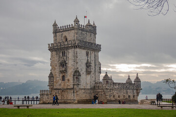 Vista parcial da Região turistica de Belém, Lisboa, Portugal.