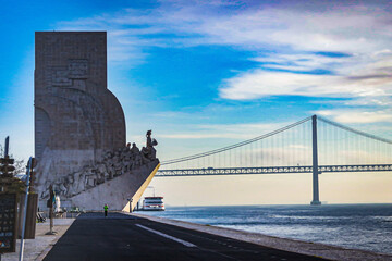 Vista parcial da Região turistica de Belém, Lisboa, Portugal.