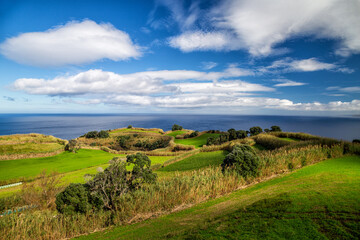 Sao Miguel viewpoint Miradouro da Vigia, Azore islands