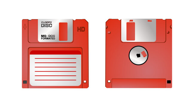 red floppy disk