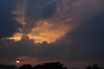 time lapse sunset