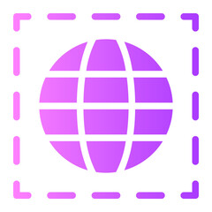 worlwide gradient icon