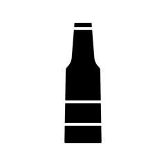 Bottle silhouette icon. Beverage drink bottle. Vector.