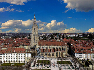 Obraz premium View from above to the old city of Bern, Switzerland 