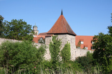 Stadtmauer in Dinkelsbuehl