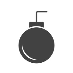 Flat design bomb icon. Vector.
