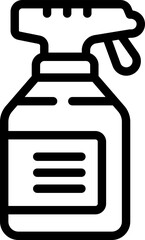 Clean spray icon outline vector. Disinfect bottle. Wash liquid