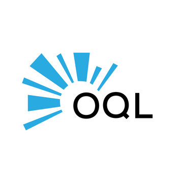 OQL letter logo. OQL blue image on white background and black letter. OQL technology  Monogram logo design for entrepreneur and business. OQL best icon.
