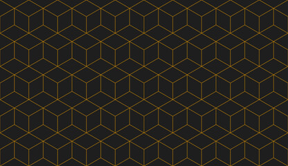 Fototapeta premium Vector seamless rhombus pattern. Abstract geometric background. Stylish fractal texture.