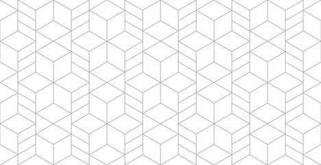 Vector seamless rhombus pattern. Abstract geometric background. Stylish fractal texture.