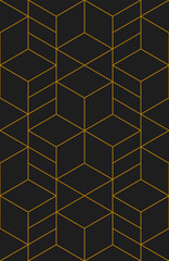 Vector seamless rhombus pattern. Abstract geometric background. Stylish fractal texture.