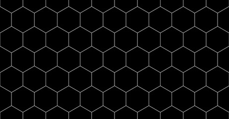 Obraz premium Vector seamless cubic hexagon pattern. Abstract geometric low poly background. Stylish grid texture.
