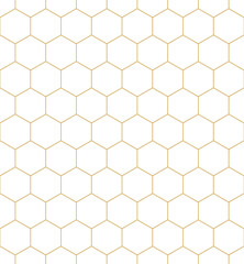 Vector seamless cubic hexagon pattern. Abstract geometric low poly background. Stylish grid texture.