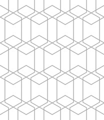 Vector seamless rhombus pattern. Abstract geometric background. Stylish fractal texture.