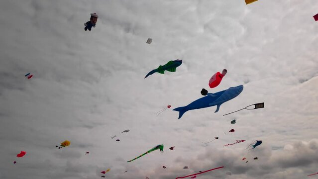 Wind and kite festival in Porspoder