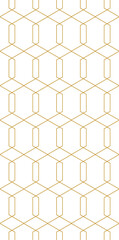 Vector seamless thin linear pattern. Abstract geometric hexagon background. Stylish fractal texture.