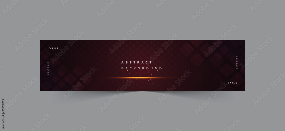 Wall mural linkedin banner modern technology abstract background