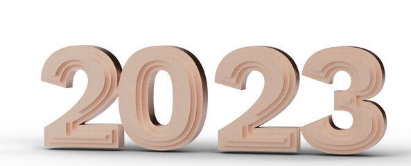 Happy New Year 2023 Text Typography Design Patter,
