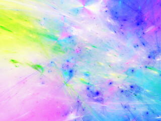 blue and purple abstract fractal background 3d rendering illustration