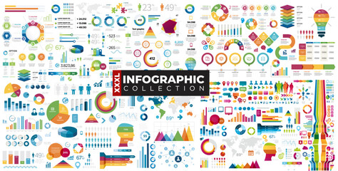 Set of Infographic Elements - obrazy, fototapety, plakaty
