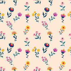 seamless floral pattern. beautiful floral pattern. floral pattern fabric. cute pattern design.