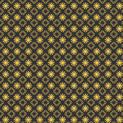 Seamless pattern with geometric a black background. Vector illustration