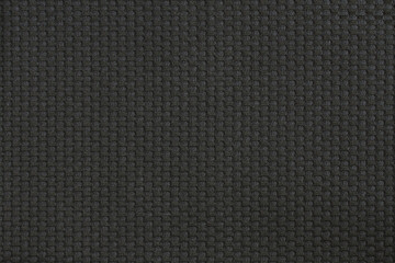 Black polyester fabric texture. Macro. Texture. Closeup