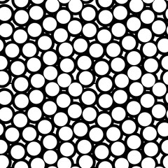 Circles pattern. Circular figures seamless ornament. Geometric motif. Rounds background. Circle shapes wallpaper. Geometrical backdrop. Digital paper, textile print, web design, abstract. Vector art