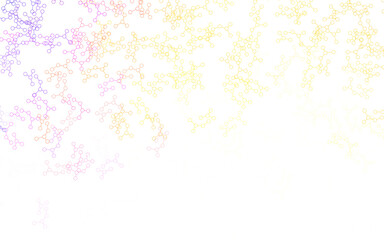 Light Blue, Red vector background with forms of artificial intelligence.