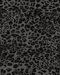 Full seamless leopard cheetah animal skin pattern. Gray Design for women textile fabric printing. Suitable for trendy fashion use.